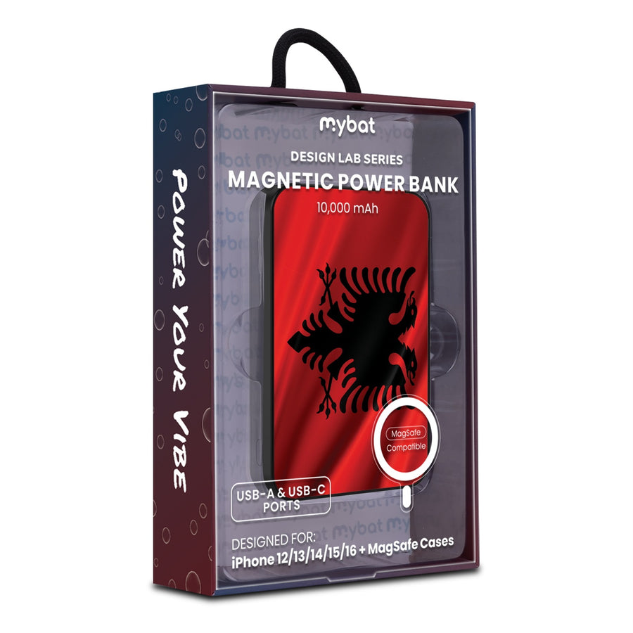 MyBat Design Lab 10000mAh Magnetic Wireless Power Bank - Black - Albania Flag - MPBBAT141-BK-140-9.jpg