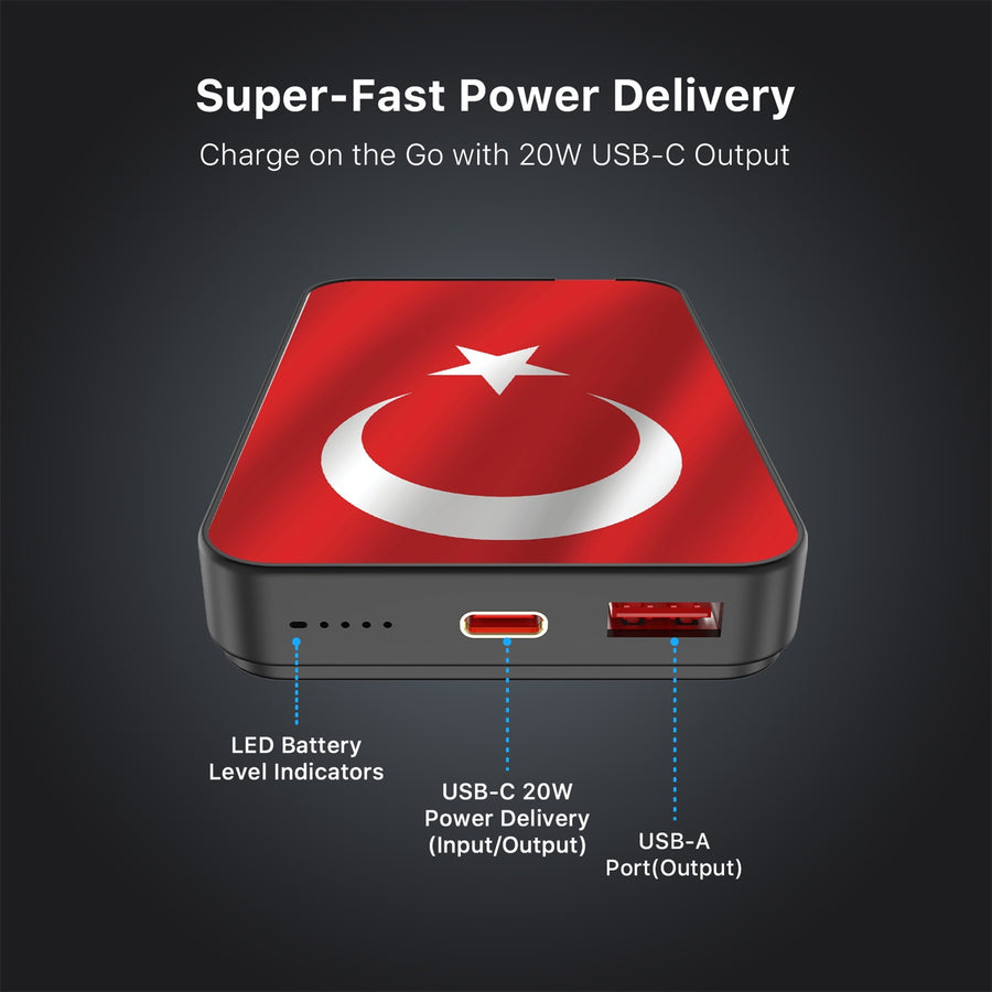 MyBat Design Lab 10000mAh Magnetic Wireless Power Bank - Black - Turkey Flag - MPBBAT141-BK-161-7.jpg