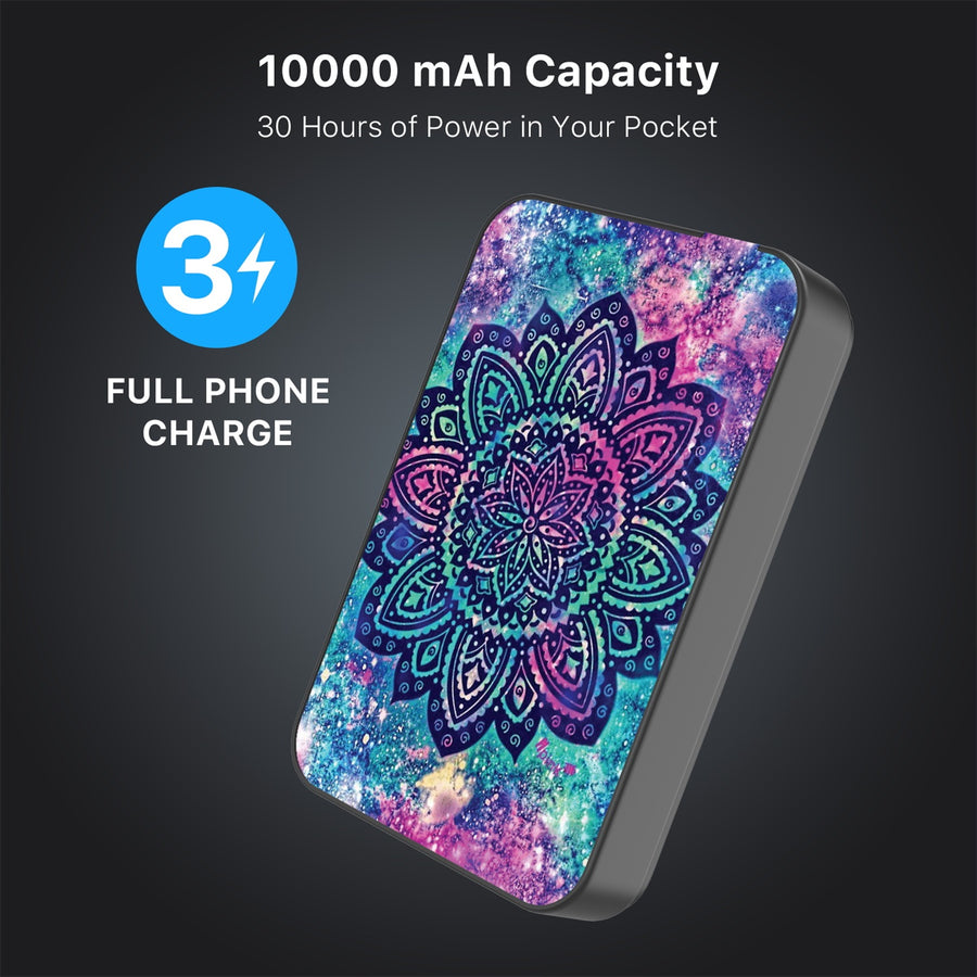 MyBat Design Lab 10000mAh Magnetic Wireless Power Bank - Black - Cosmic Mandala - MPBBAT141-BK-165-8.jpg