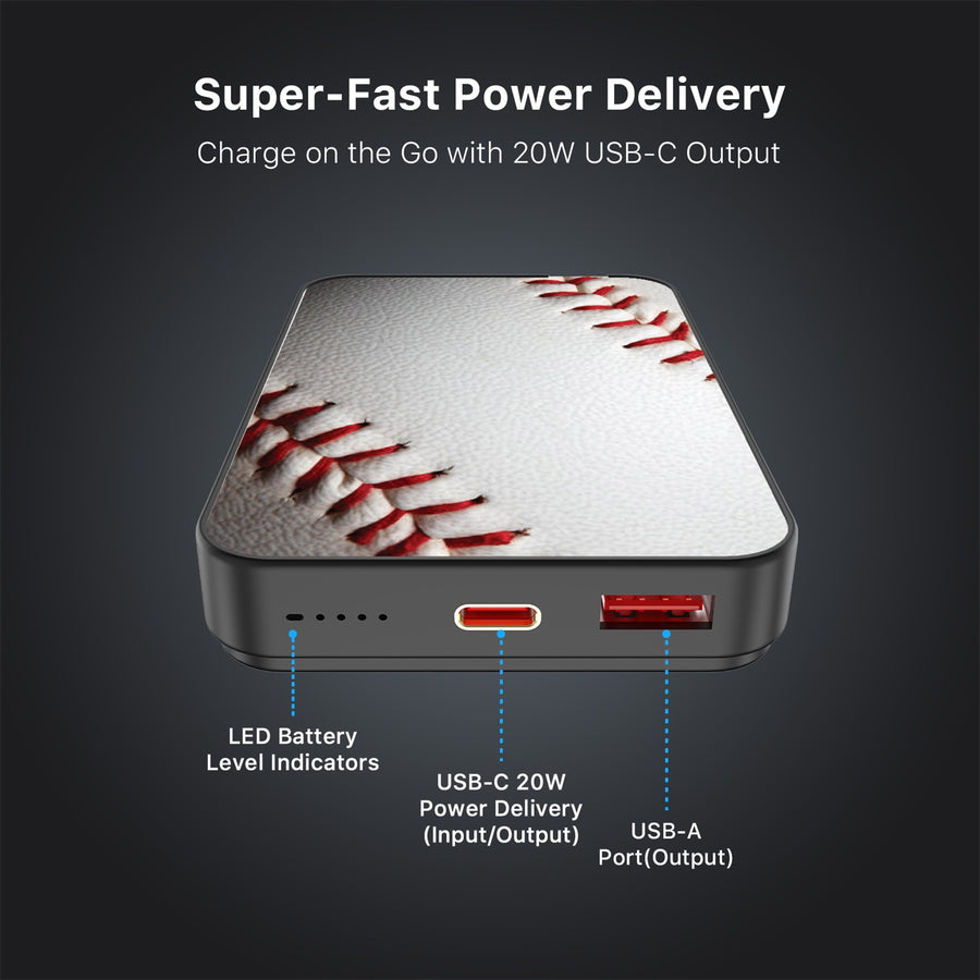 MyBat Design Lab 10000mAh Magnetic Wireless Power Bank - Black - Baseball - MPBBAT141-BK-171-7.jpg