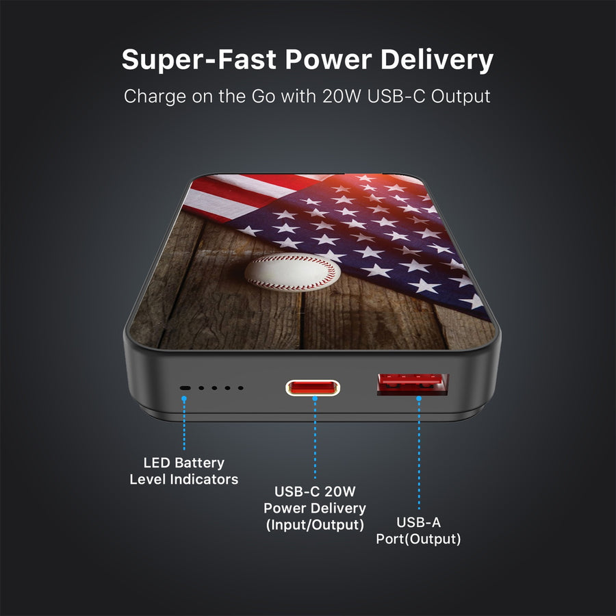 MyBat Design Lab 10000mAh Magnetic Wireless Power Bank - Black - Patriotic Pitch - MPBBAT141-BK-172-7.jpg