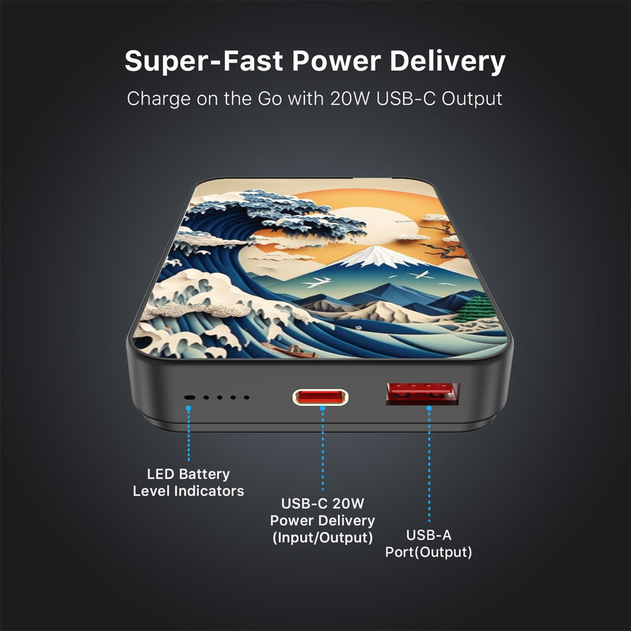 MyBat Design Lab 10000mAh Magnetic Wireless Power Bank - Black - The Great Wave - MPBBAT141-BK-177-7.jpg