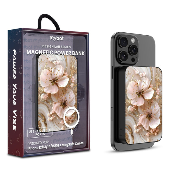 MyBat Design Lab 10000mAh Magnetic Wireless Power Bank - Black - Golden Petal Glow - MPBBAT141-BK-186-1.jpg