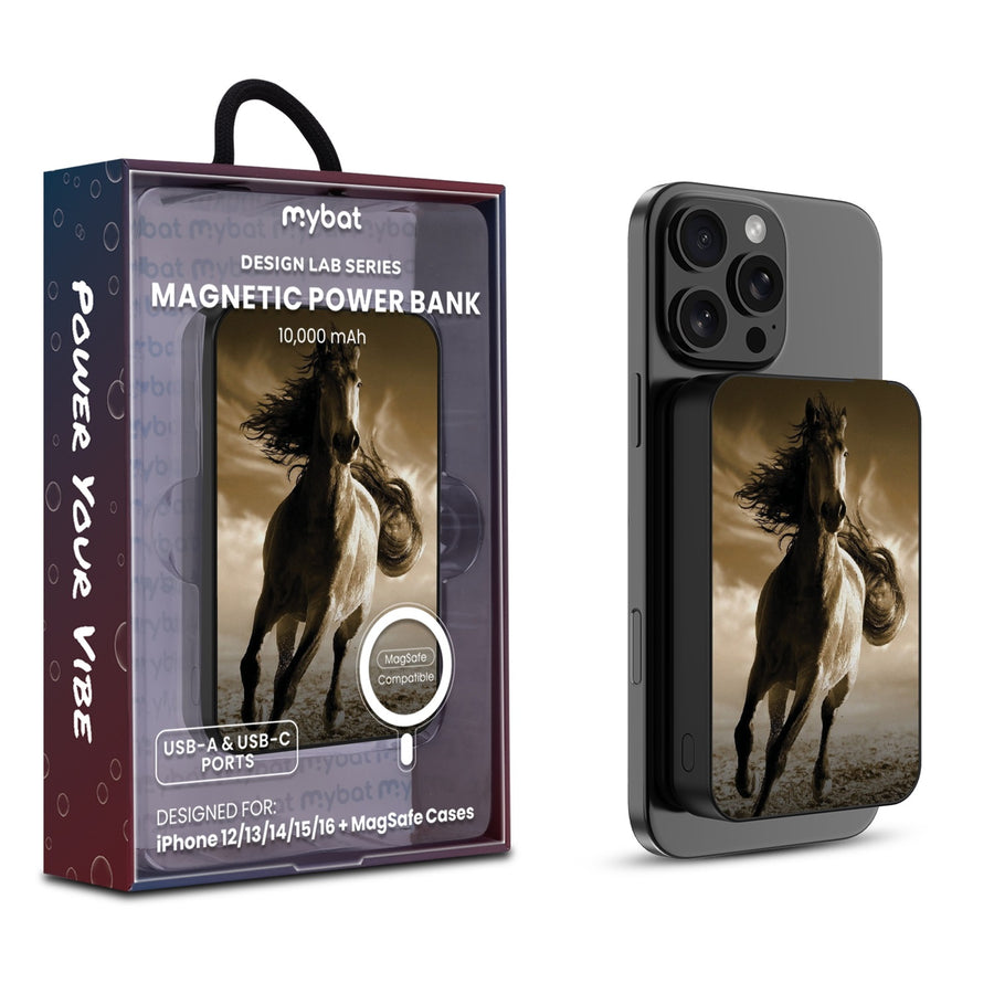 MyBat Design Lab 10000mAh Magnetic Wireless Power Bank - Black - Wild Horse - MPBBAT141-BK-212-1.jpg