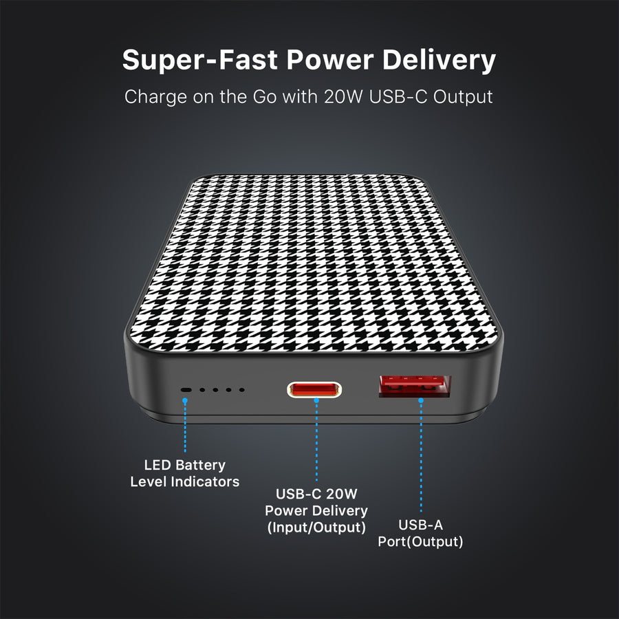 MyBat Design Lab 10000mAh Magnetic Wireless Power Bank - Black - Classic Houndstooth - MPBBAT141-BK-215-7.jpg