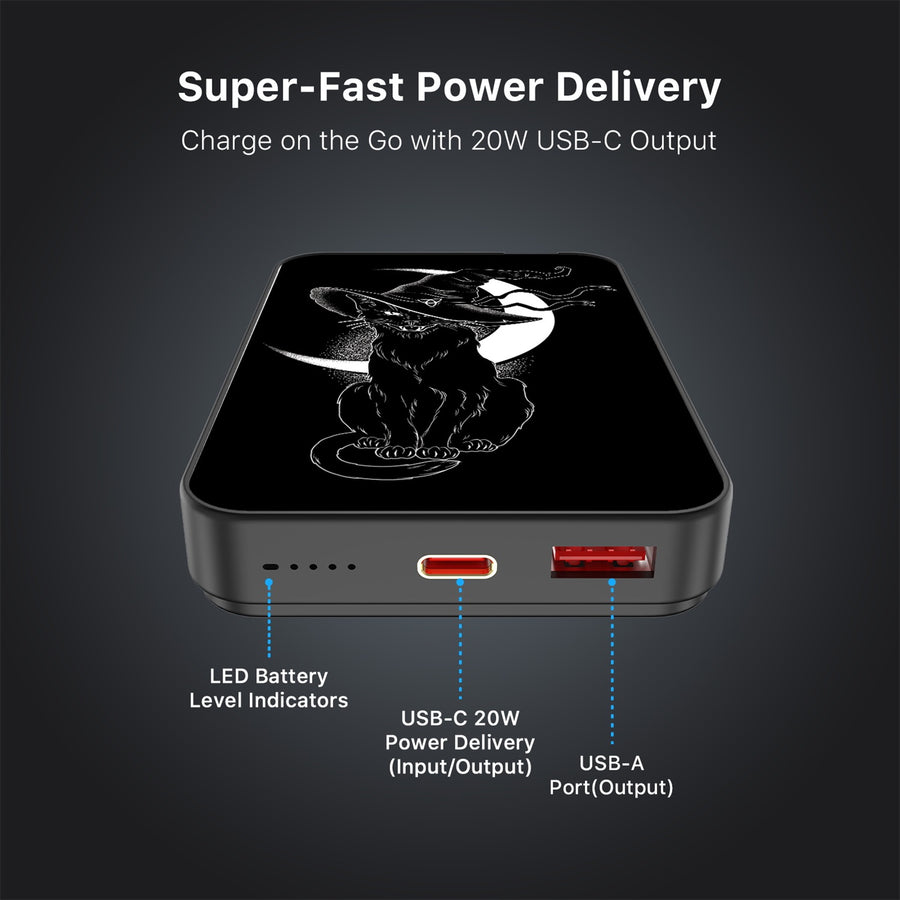 MyBat Design Lab 10000mAh Magnetic Wireless Power Bank - Black Cat Magic - MPBBAT141-BK-223-7.jpg