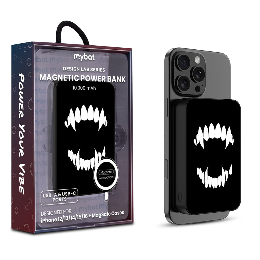 MyBat Design Lab 10000mAh Magnetic Wireless Power Bank - Black - Vampire Fangs - MPBBAT141-BK-230-1.jpg