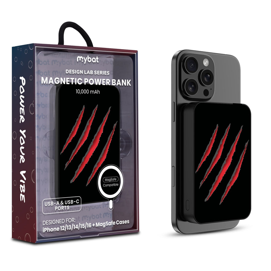 MyBat Design Lab 10000mAh Magnetic Wireless Power Bank - Black - Claw Marks - MPBBAT141-BK-231-1.jpg