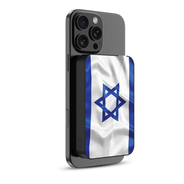 MyBat Design Lab 10000mAh Magnetic Wireless Power Bank - Black - Israel Flag - MPBBAT141-BK-308-2.jpg
