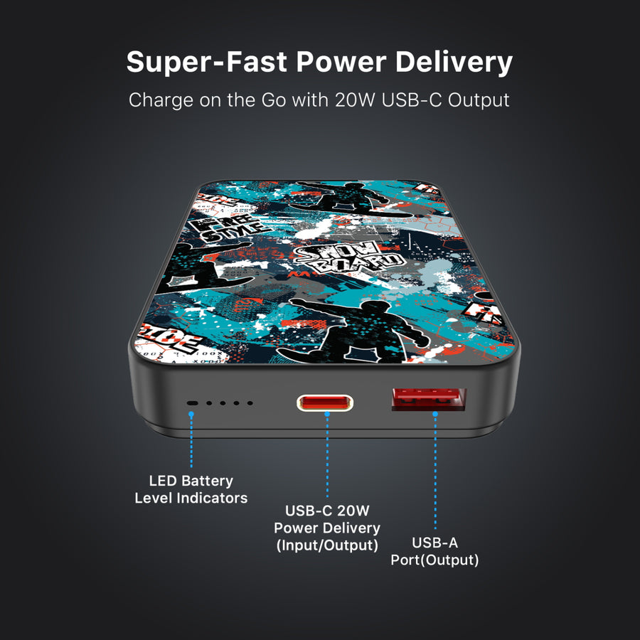 MyBat Design Lab 10000mAh Magnetic Wireless Power Bank - Black - Shredding Freestyle - MPBBAT141-BK-326-7.jpg