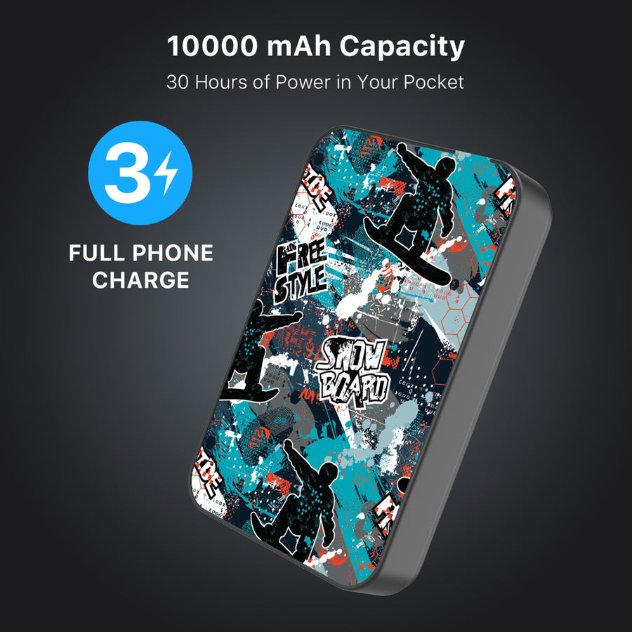MyBat Design Lab 10000mAh Magnetic Wireless Power Bank - Black - Shredding Freestyle - MPBBAT141-BK-326-8.jpg