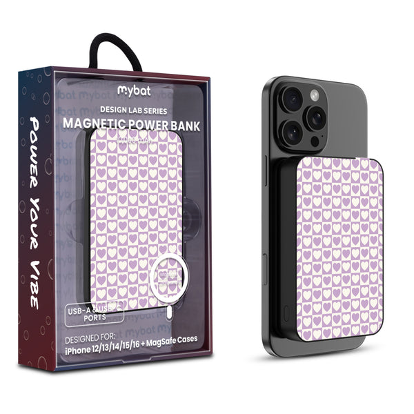 MyBat Design Lab 10000mAh Magnetic Wireless Power Bank - Black - Heart Grid - MPBBAT141-BK-339-1.jpg