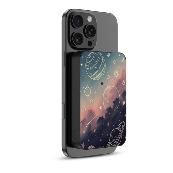 MyBat Design Lab 10000mAh Magnetic Wireless Power Bank - Black - Planets and Stars - MPBBAT141-BK-356-2.jpg