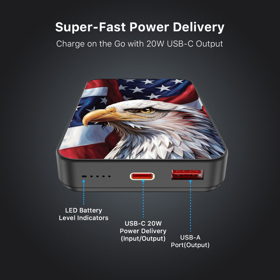MyBat Design Lab 10000mAh Magnetic Wireless Power Bank - Black - Proud American Eagle - MPBBAT141-BK-362-7.jpg