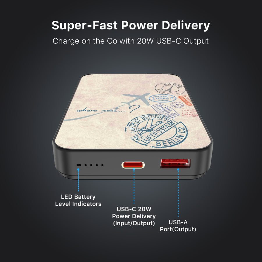 MyBat Design Lab 10000mAh Magnetic Wireless Power Bank - Black - Passport Stamps - MPBBAT141-BK-371-7.jpg