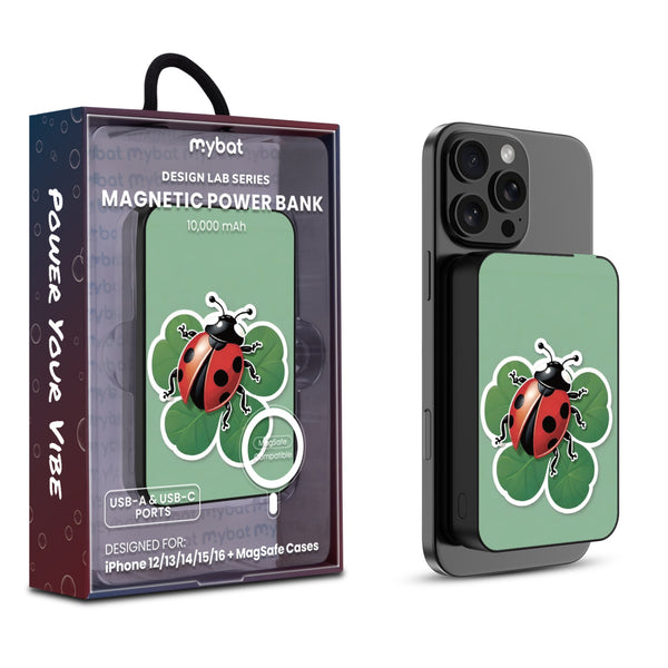 MyBat Design Lab 10000mAh Magnetic Wireless Power Bank - Black - Ladybug Luck - MPBBAT141-BK-373-1.jpg