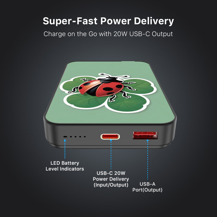 MyBat Design Lab 10000mAh Magnetic Wireless Power Bank - Black - Ladybug Luck - MPBBAT141-BK-373-7.jpg