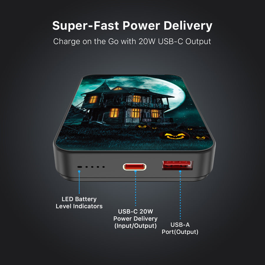 MyBat Design Lab 10000mAh Magnetic Wireless Power Bank - Black - Haunted Mansion - MPBBAT141-BK-396-7.jpg