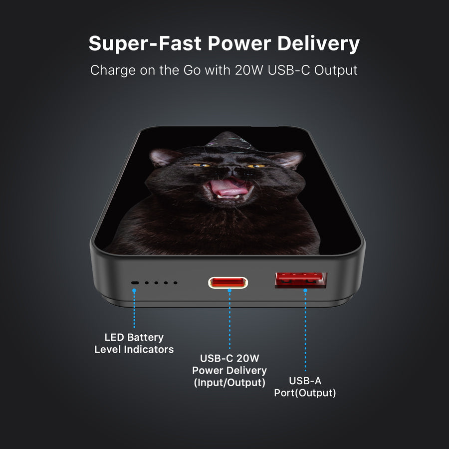MyBat Design Lab 10000mAh Magnetic Wireless Power Bank - Black - Witch’s Cat - MPBBAT141-BK-403-7.jpg