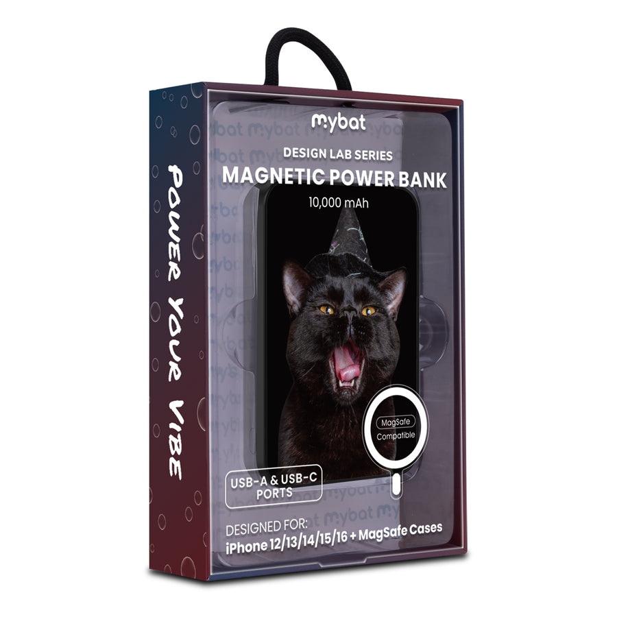 MyBat Design Lab 10000mAh Magnetic Wireless Power Bank - Black - Witch’s Cat - MPBBAT141-BK-403-9.jpg