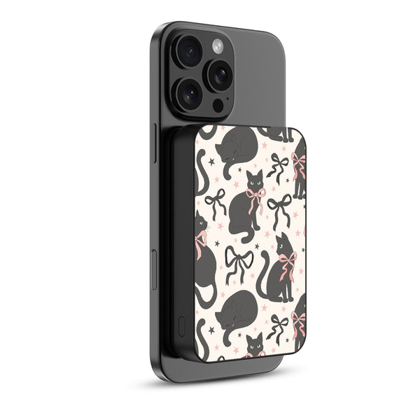 MyBat Design Lab 10000mAh Magnetic Wireless Power Bank - Black - Coquette Cat - MPBBAT141-BK-410-2.jpg