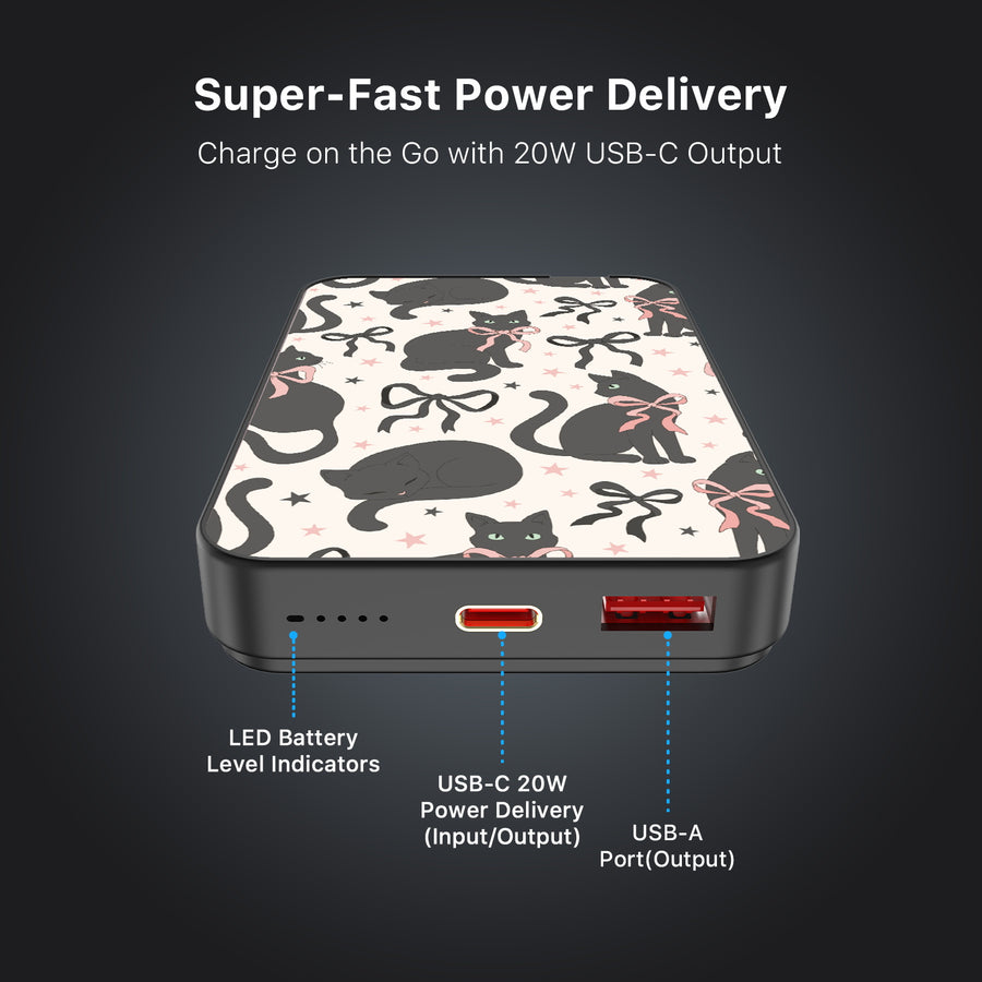 MyBat Design Lab 10000mAh Magnetic Wireless Power Bank - Black - Coquette Cat - MPBBAT141-BK-410-7.jpg