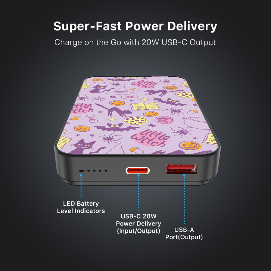 MyBat Design Lab 10000mAh Magnetic Wireless Power Bank - Black - Little Witch - MPBBAT141-BK-413-7.jpg