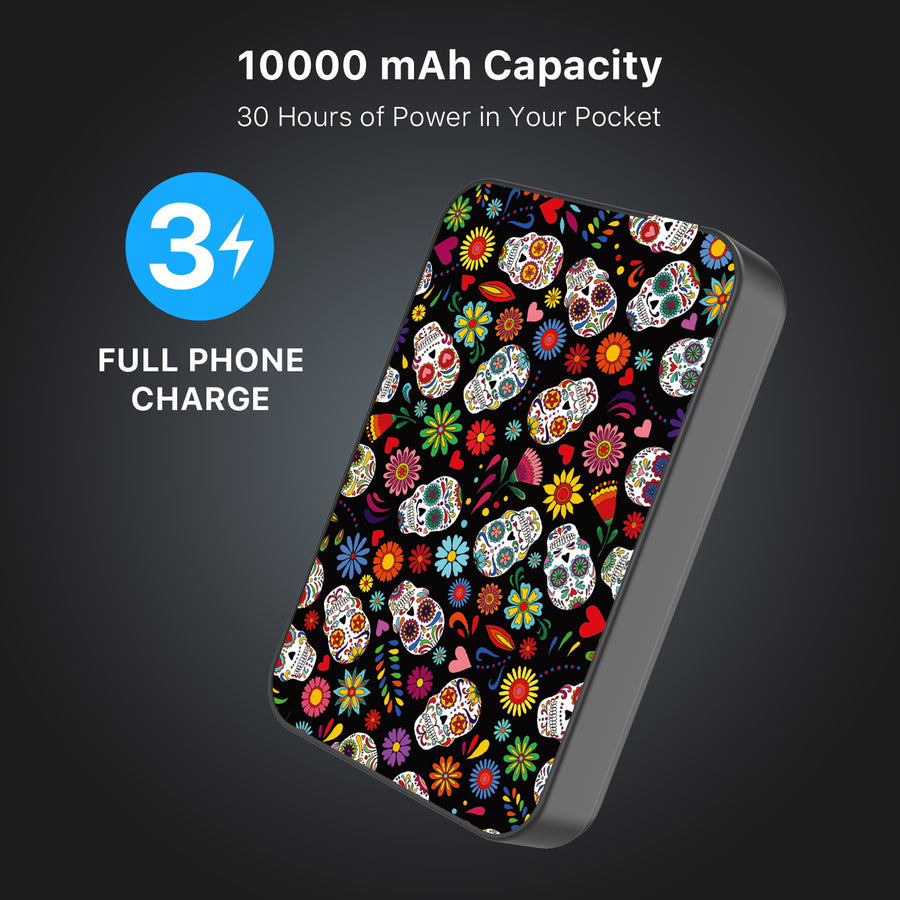 MyBat Design Lab 10000mAh Magnetic Wireless Power Bank - Black - Fiesta Skulls - MPBBAT141-BK-421-8.jpg