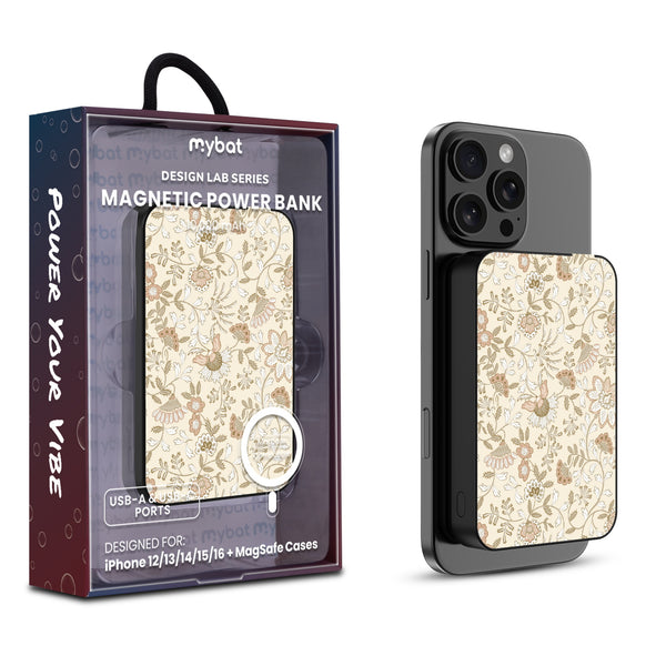 MyBat Design Lab 10000mAh Magnetic Wireless Power Bank - Black - Jacobean Floral - MPBBAT141-BK-425-1.jpg