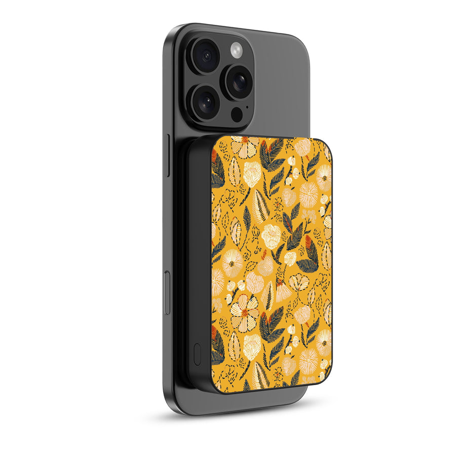 MyBat Design Lab 10000mAh Magnetic Wireless Power Bank - Black - Floral Stitch - MPBBAT141-BK-439-2.jpg