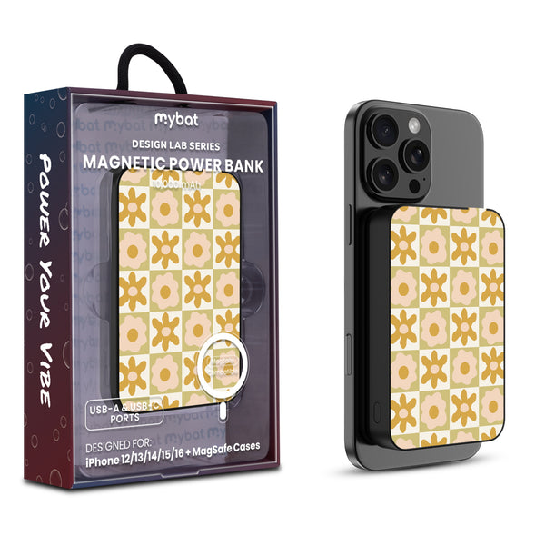 MyBat Design Lab 10000mAh Magnetic Wireless Power Bank - Black - Flower Grid - MPBBAT141-BK-441-1.jpg