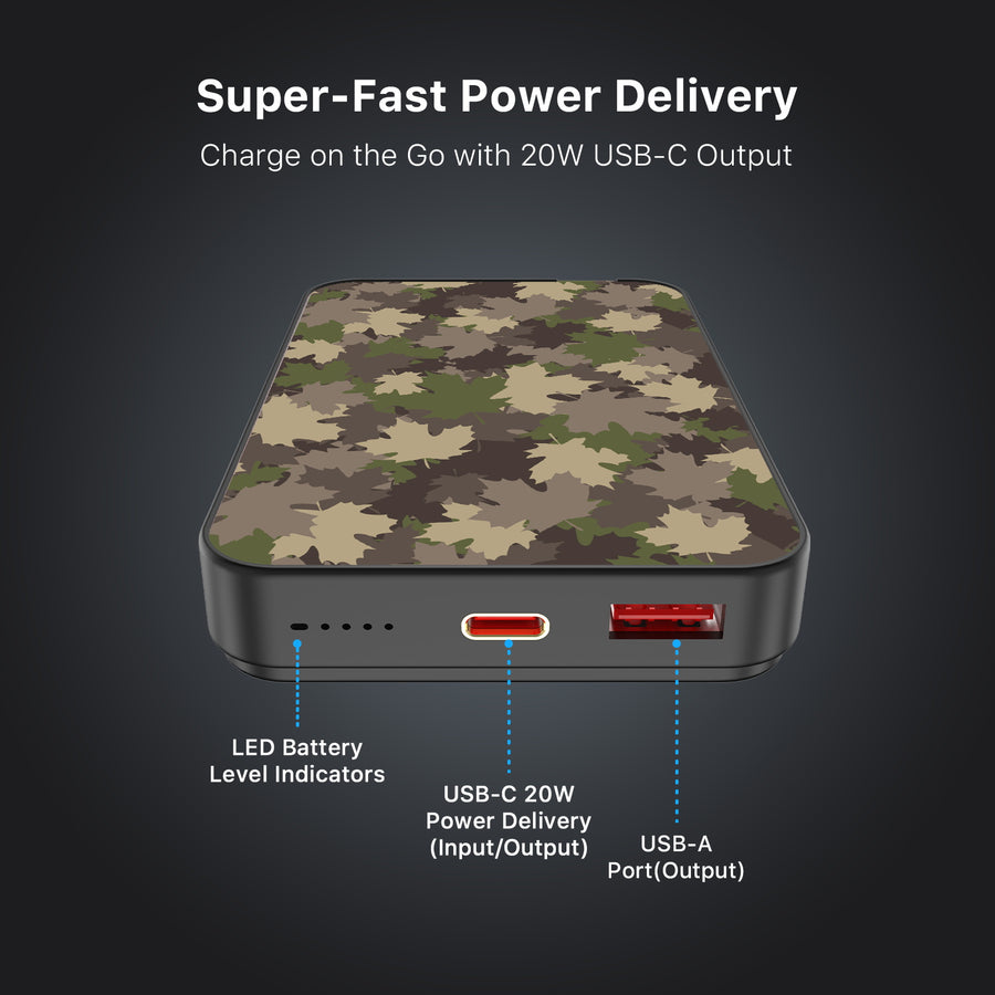 MyBat Design Lab 10000mAh Magnetic Wireless Power Bank - Black - Leaf Camo - MPBBAT141-BK-445-7.jpg