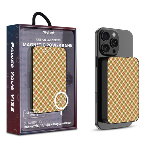 MyBat Design Lab 10000mAh Magnetic Wireless Power Bank - Black - Autumn Tartan - MPBBAT141-BK-446-1.jpg