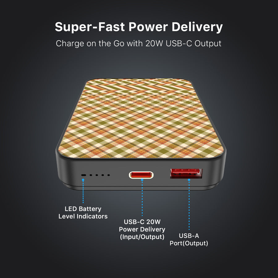 MyBat Design Lab 10000mAh Magnetic Wireless Power Bank - Black - Autumn Tartan - MPBBAT141-BK-446-7.jpg