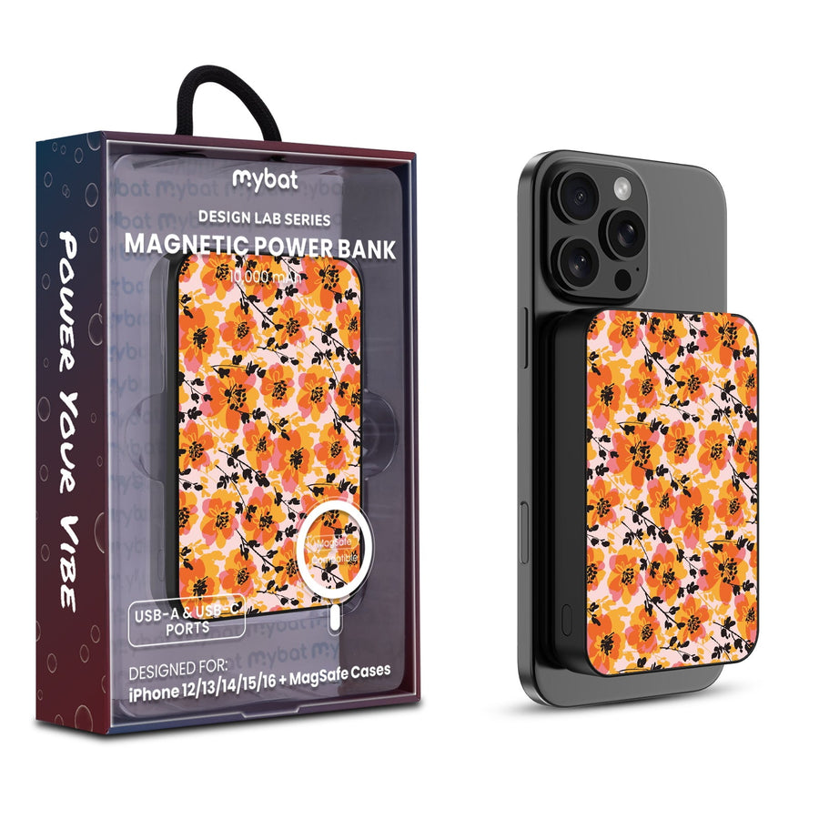 MyBat Design Lab 10000mAh Magnetic Wireless Power Bank - Black - Marmalade Meadow