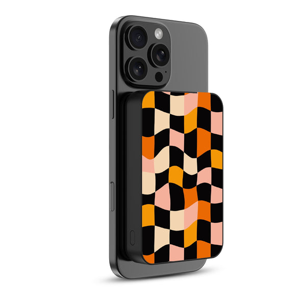 MyBat Design Lab 10000mAh Magnetic Wireless Power Bank - Black - Groovy Check - MPBBAT141-BK-448-2.jpg