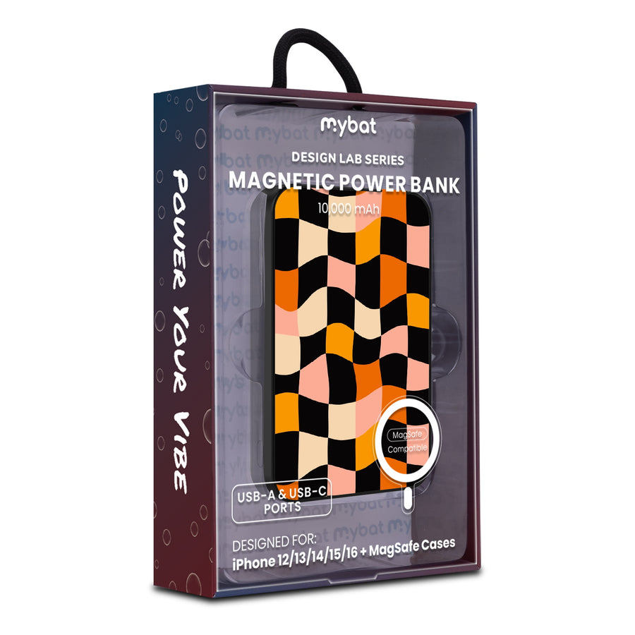 MyBat Design Lab 10000mAh Magnetic Wireless Power Bank - Black - Groovy Check - MPBBAT141-BK-448-9.jpg