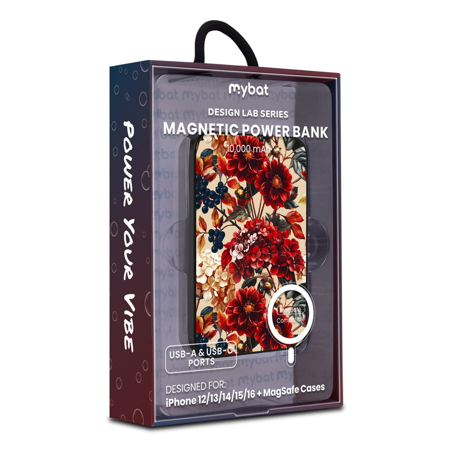 MyBat Design Lab 10000mAh Magnetic Wireless Power Bank - Black - Rust & Bloom