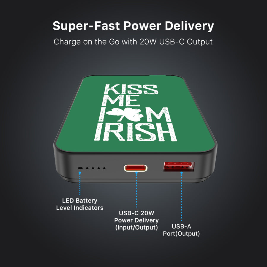 MyBat Design Lab 10000mAh Magnetic Wireless Power Bank - Black - Kiss Me I'm Irish - MPBBAT141-BK-465-7.jpg