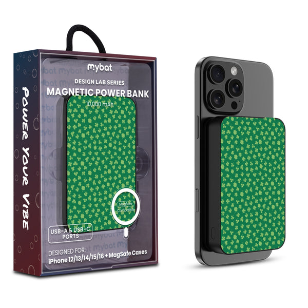 MyBat Design Lab 10000mAh Magnetic Wireless Power Bank - Black - Lucky Clover - MPBBAT141-BK-466-1.jpg