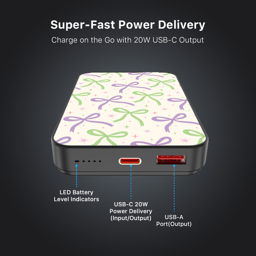 MyBat Design Lab 10000mAh Magnetic Wireless Power Bank - Black - Blooming Bows - MPBBAT141-BK-493-7.jpg
