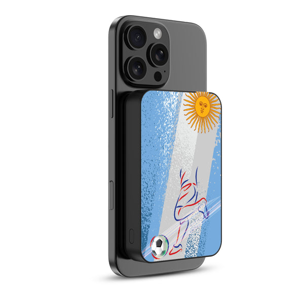 MyBat Design Lab 10000mAh Magnetic Wireless Power Bank - Black – Argentina Soccer - MPBBAT141-BK-508-2.jpg