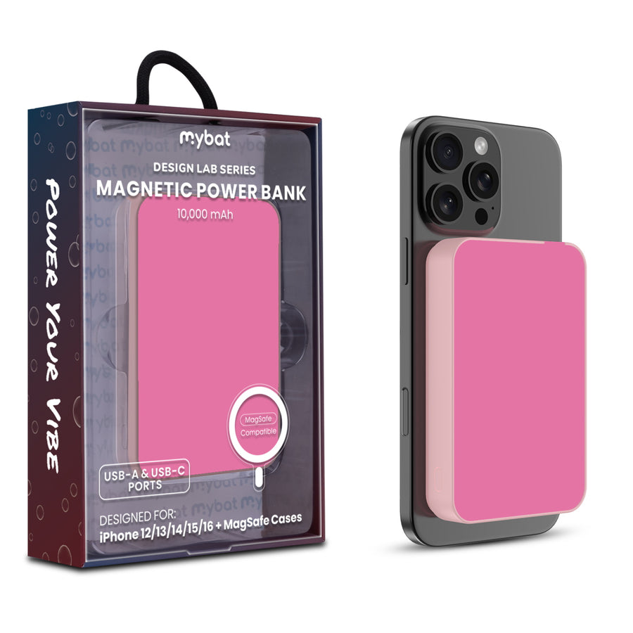 MyBat Design Lab 10000mAh Magnetic Wireless Power Bank - Pink / Pink - MPBBAT143-D04-1.jpg