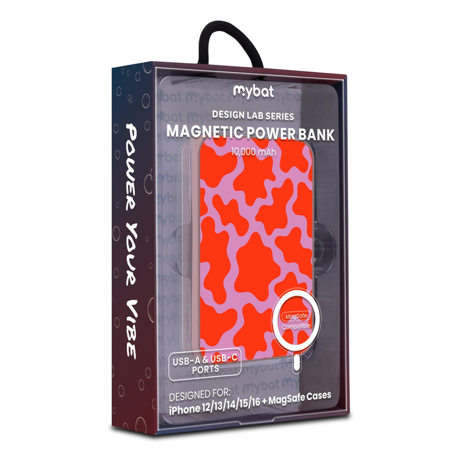 MyBat Design Lab 10000mAh Magnetic Wireless Power Bank - Pink - Pink Retro Splashes - MPBBAT143-PK-094-9.jpg