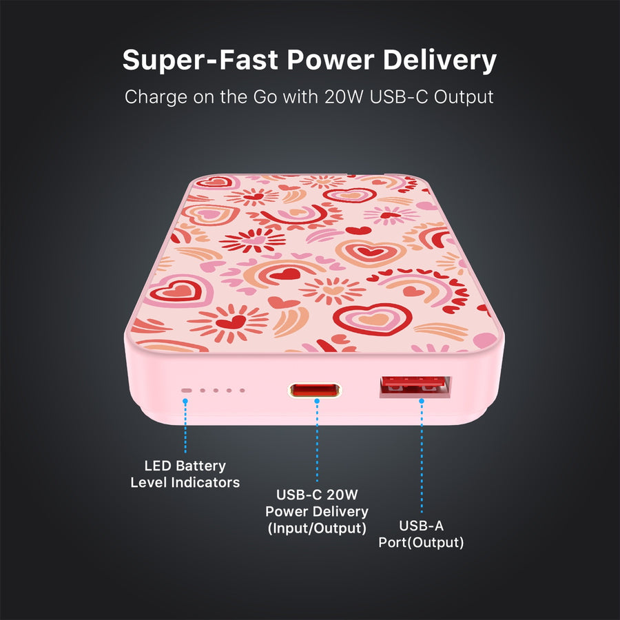 MyBat Design Lab 10000mAh Magnetic Wireless Power Bank - Pink - Beaming Love - MPBBAT143-PK-095-7.jpg