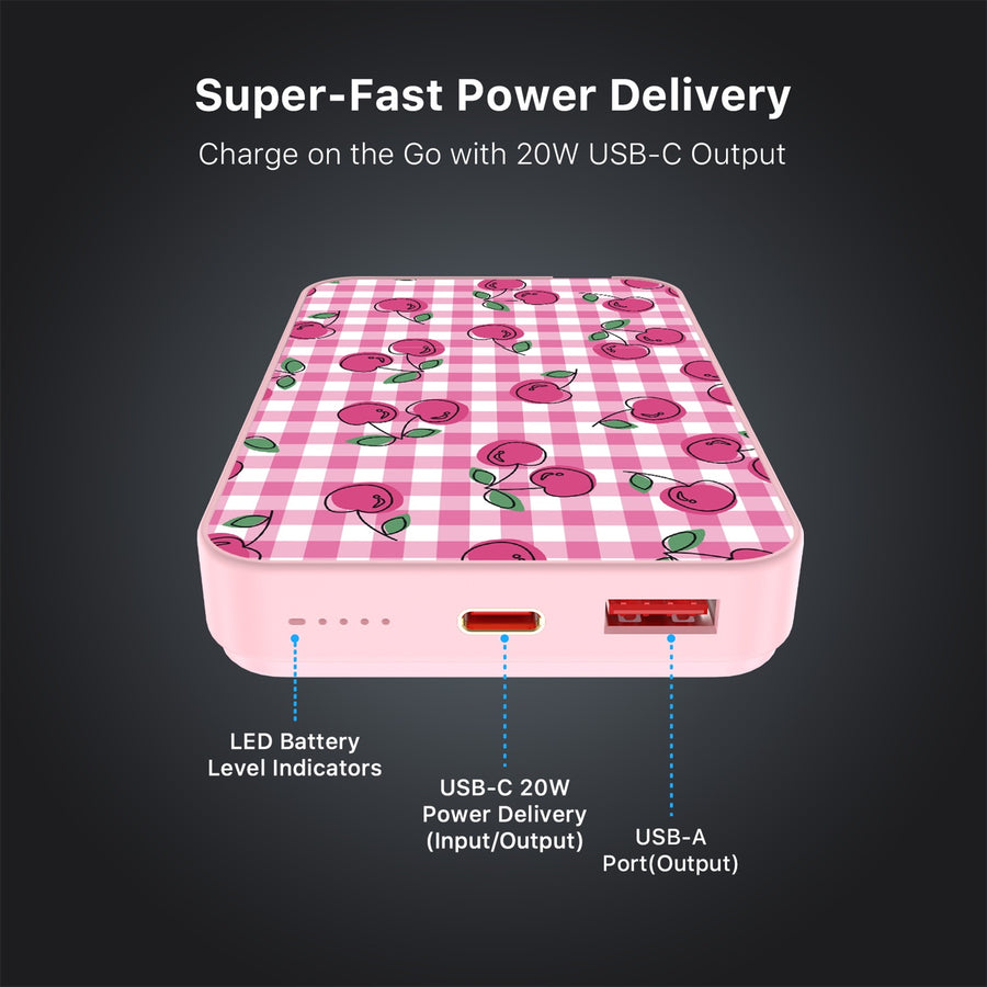 MyBat Design Lab 10000mAh Magnetic Wireless Power Bank - Pink - Pink Cherries - MPBBAT143-PK-100-7.jpg
