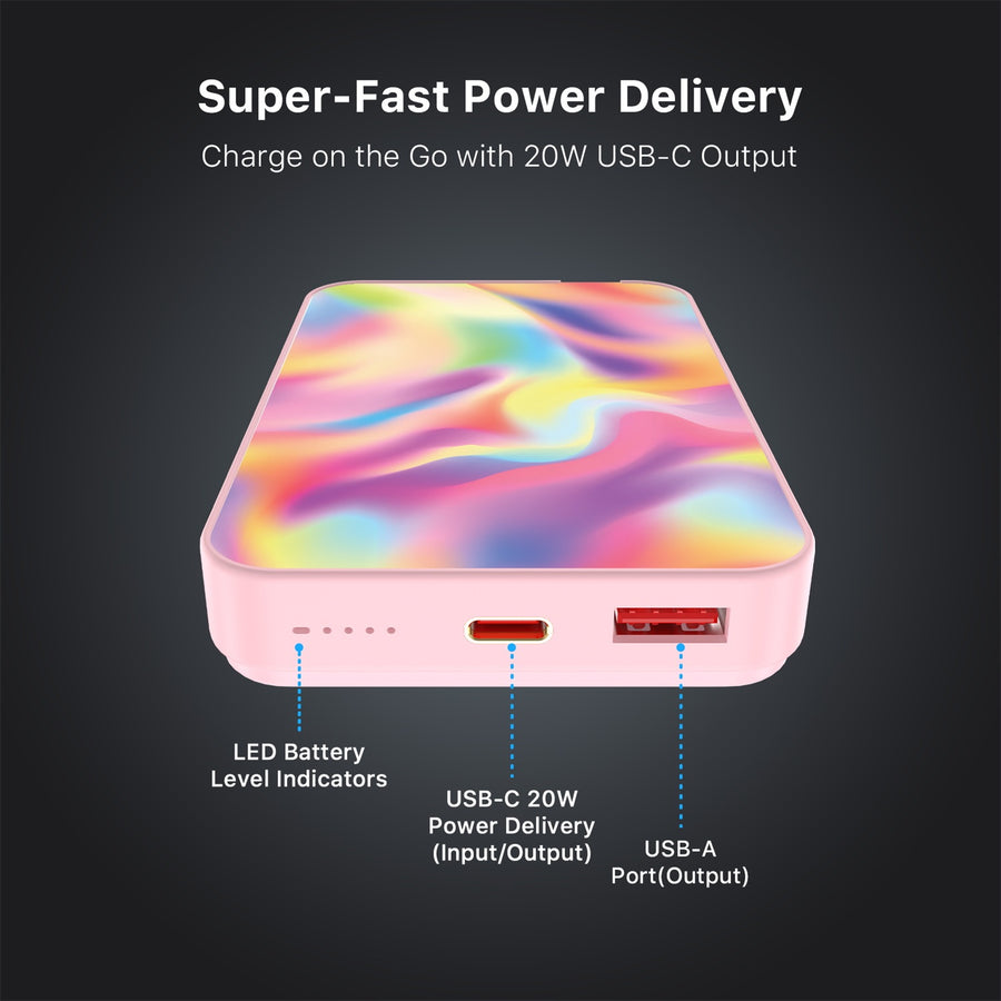 MyBat Design Lab 10000mAh Magnetic Wireless Power Bank - Pink - Iridescent - MPBBAT143-PK-101-7.jpg