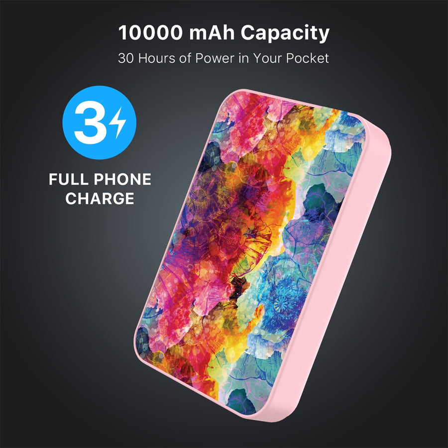 MyBat Design Lab 10000mAh Magnetic Wireless Power Bank - Pink - Color Burst - MPBBAT143-PK-108-8.jpg