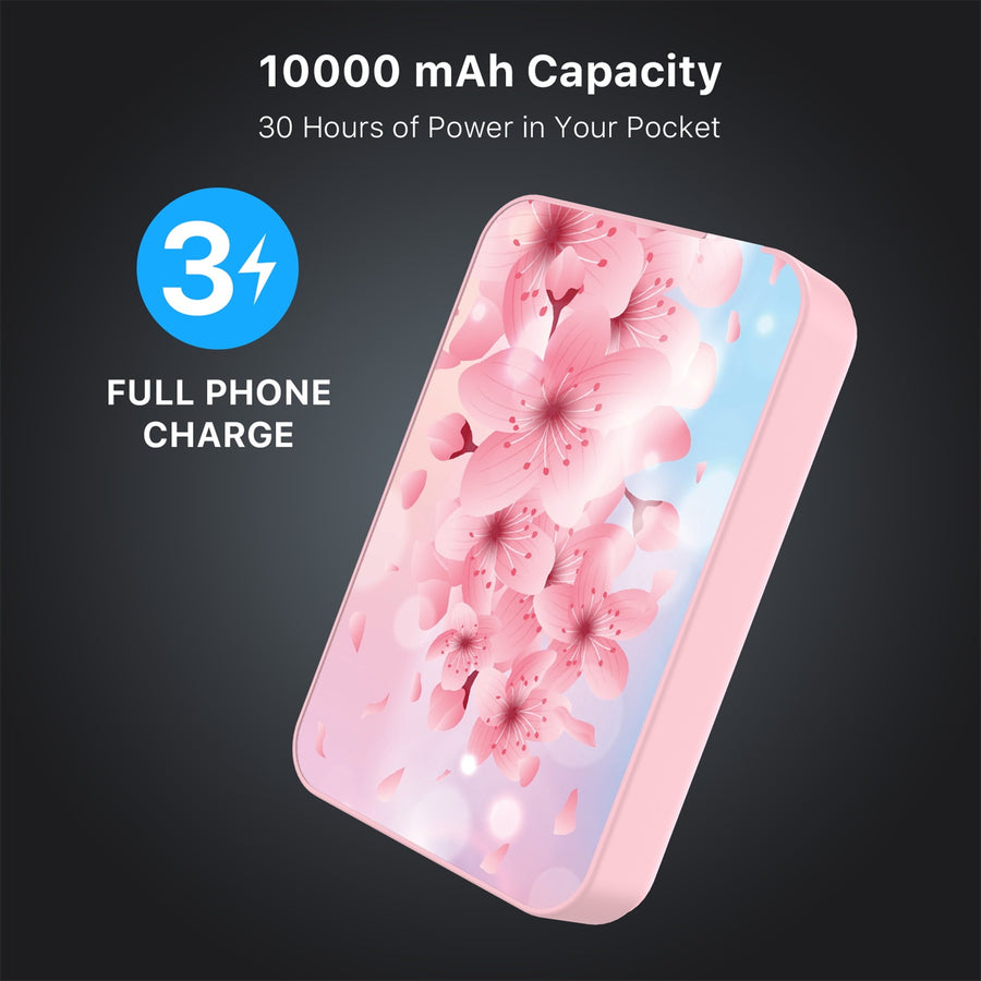 MyBat Design Lab 10000mAh Magnetic Wireless Power Bank - Pink - Cherry Blossoms - MPBBAT143-PK-131-8.jpg