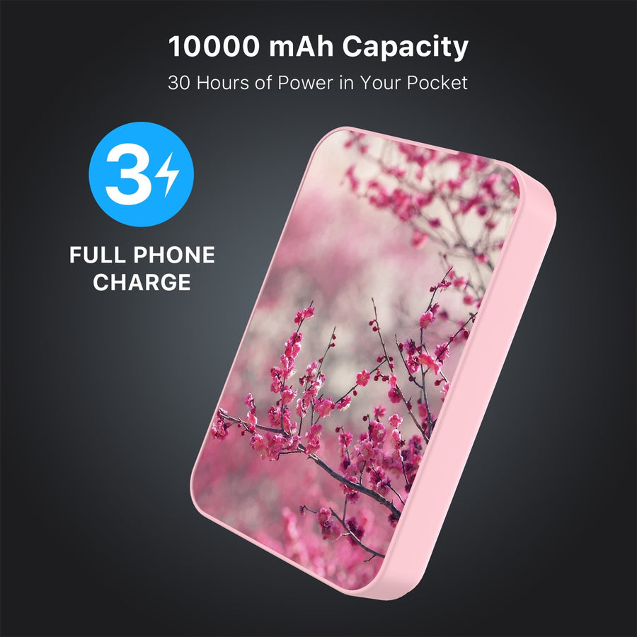 MyBat Design Lab 10000mAh Magnetic Wireless Power Bank - Pink - Sakura Blooms - MPBBAT143-PK-132-8.jpg